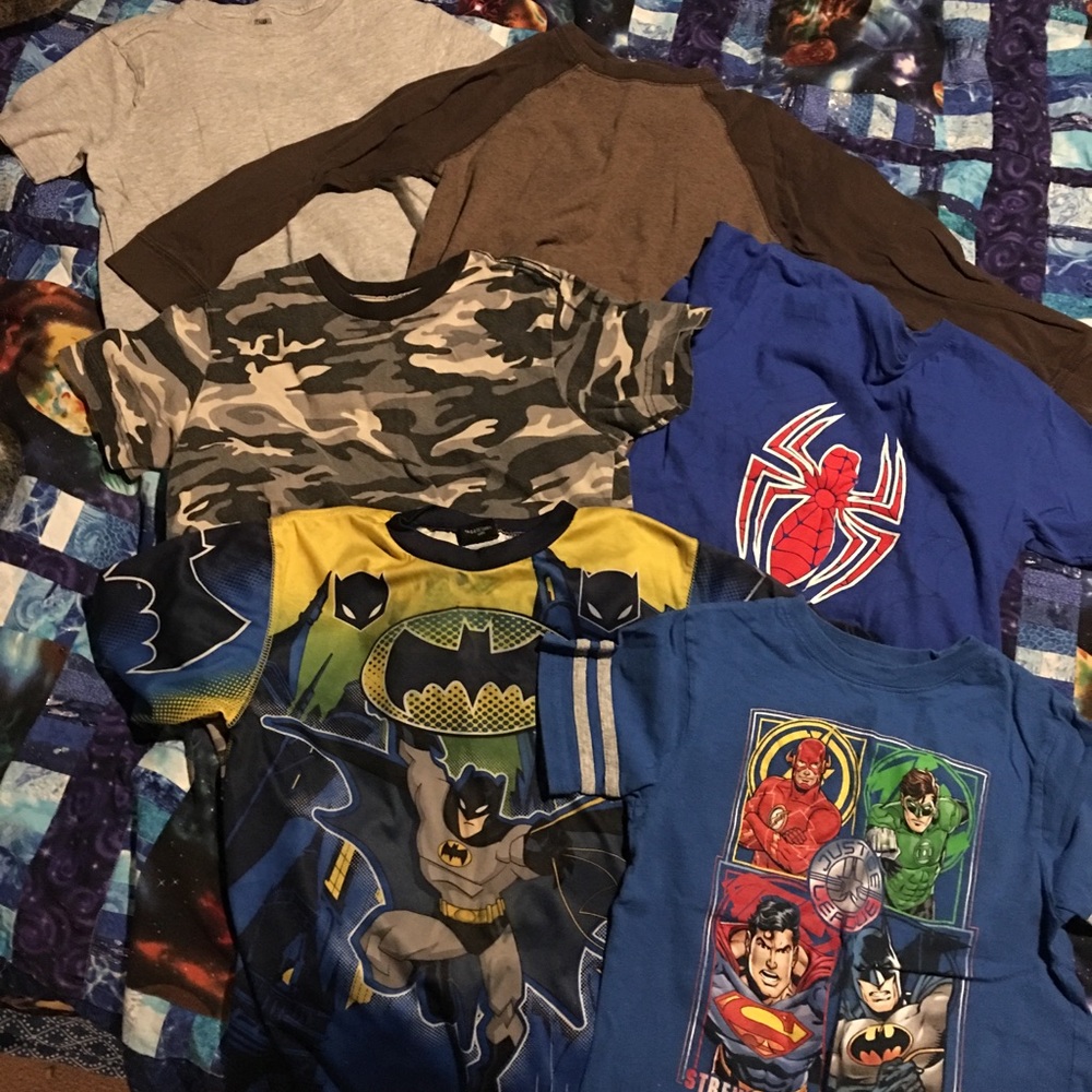 Lot of 6 boys shirts sz 6/7